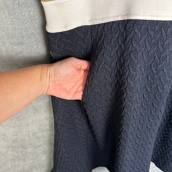 Maeve Anthropologie Dress Womens 2 Petite Cable Knit Sleeveless Preppy Career - Picture 4 of 15